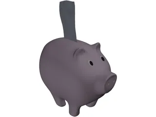 Piggy Bank 3D Model