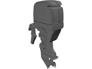 Yamaha F50 Outboard Motor 3D Model