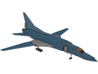 Tupolev Tu-22 Blinder 3D Model