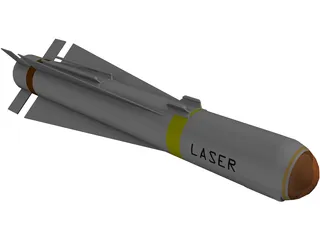 Raytheon AGM-65E Laser Maverick Air-to-Surface Missile 3D Model