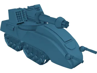 Glory Fire Support Tank 3D Model