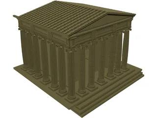 Greek Temple 3D Model