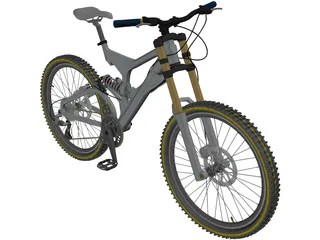 Bike Mountain Freeride/Downhill 3D Model