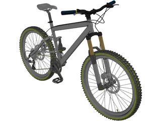 Bike Mountain Trail 3D Model