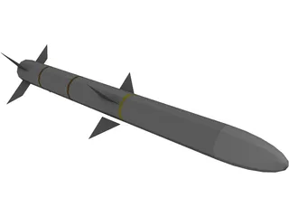 AMRAAM Missile 3D Model