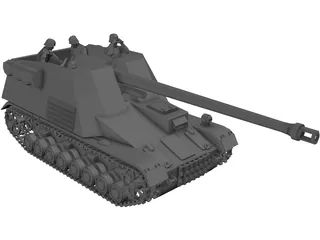 Panzerjager Nashorn 3D Model
