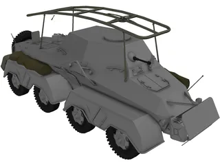 Sd.KfZ. 263 Funkwagen 3D Model