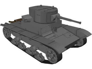 T-26B 3D Model