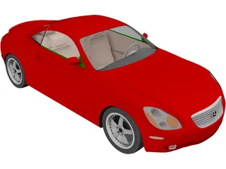 Lexus SC430 (2003) 3D Model