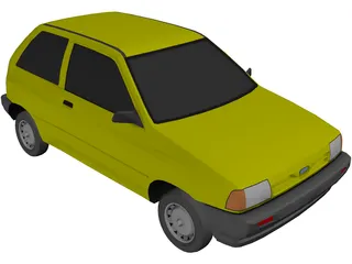 Ford Festiva (1987) 3D Model