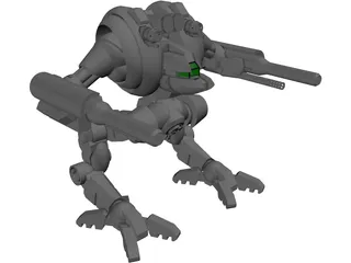 Uziel Battletech 3D Model