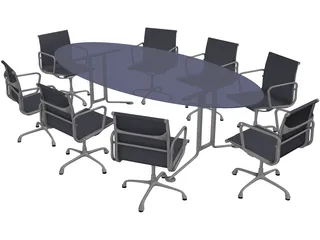 Conference Table 3D Model