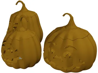 Jack O Lanterns 3D Model