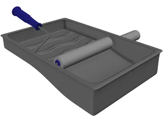 Paint Rollers 3D Model