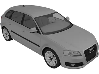 Audi A3 Sportback 3D Model