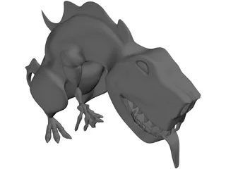 Dinosaur Cartoon 3D Model