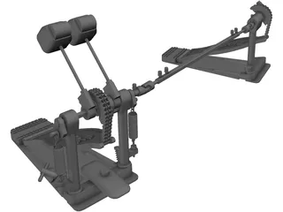 DW5000 Double Pedal 3D Model