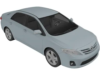 Toyota Corolla Sedan (2010) 3D Model