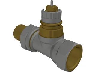 Danfoss Radiator Valve 3D Model