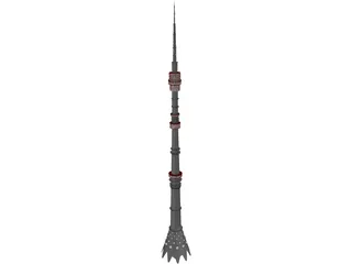 Television Tower 3D Model