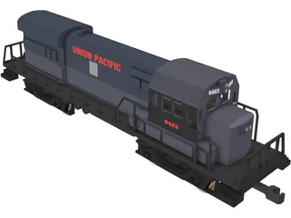 Union Pacific Train 3D Model