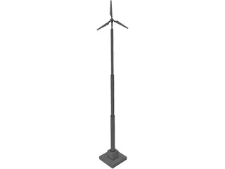 Wind Turbine 16 kW 3D Model