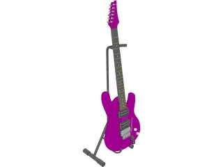 Electric Guitar 3D Model