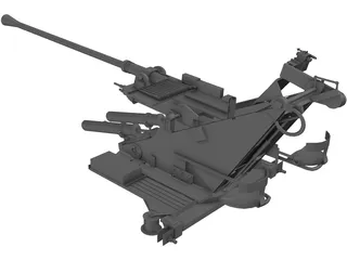 Flak 37 3D Model