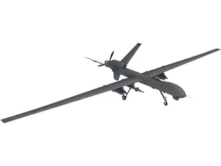 General Atomics MQ-1 Predator UAV 3D Model