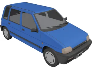 Daewoo Tico SX (1998) 3D Model
