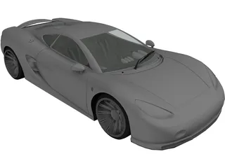 Ascari KZ1 Spyder 3D Model