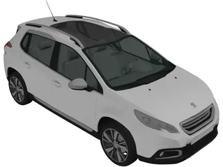 Peugeot 2008 (2013) 3D Model