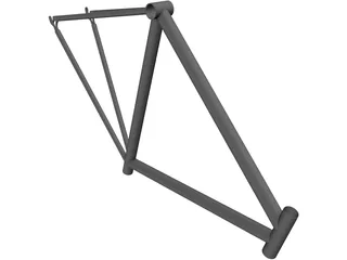 Race Bike Frame 3D Model