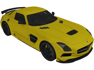 Mercedes-Benz SLS AMG Black Series (2014) 3D Model