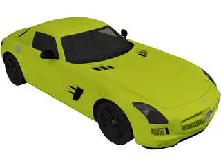 Mercedes-Benz SLS AMG Electric Drive (2014) 3D Model