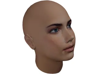 Woman Head 3D Model