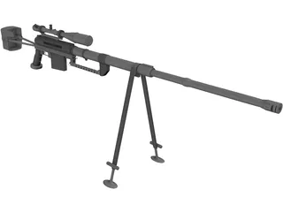 CheyTac M-200 Intervention 3D Model