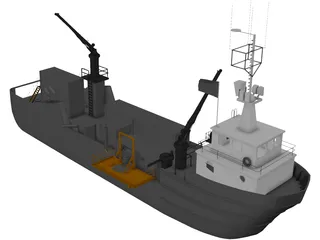 Fishing Ship 3D Model