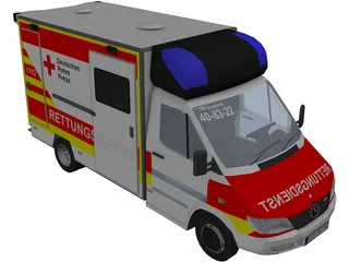 Mercedes-Benz Sprinter Ambulance 3D Model