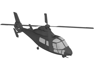 Eurocopter AS-365 Dauphin 3D Model