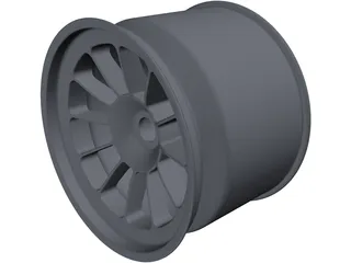 Racing 9Jx13 Front Wheel 3D Model