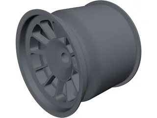 Racing 10.5Jx13 Rear Wheel 3D Model