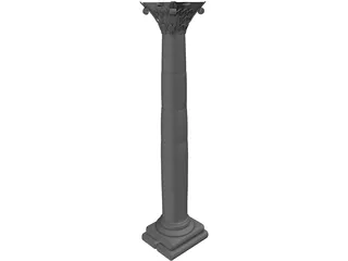 Roman Column 3D Model