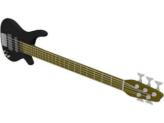 Strinberg 5 Bass Guitar 3D Model