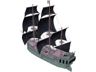 Black Pearl 3D Model