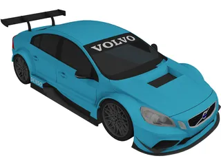 Volvo S60 STCC (2011) 3D Model