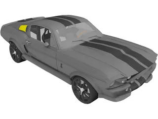 Ford Mustang Shelby GT500 Eleanor (1967) 3D Model