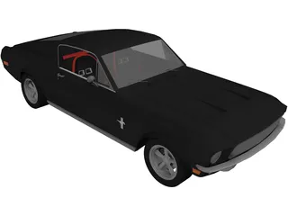 Ford Mustang Fastback Evolution 3D Model