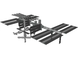 International Space Station (ISS) 3D Model