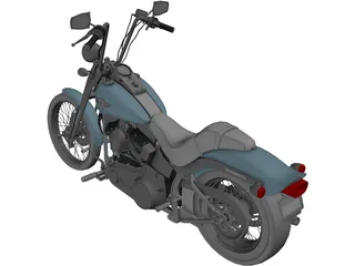 Harley-Davidson FXSTS Springer Softail 3D Model